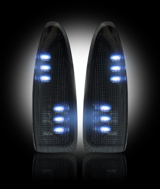 thumbnail image 2 of Genuine Ford OEM Mirror Signal Lamp Lens For 2017-2025 Super Duty - RH Passenger (No Spot) 2 of 5