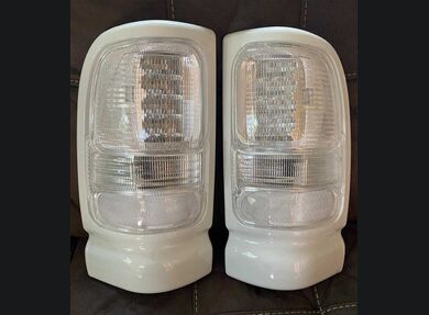Clear lenses on LED housings
