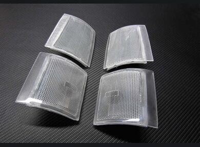 Clear lenses on grey housings