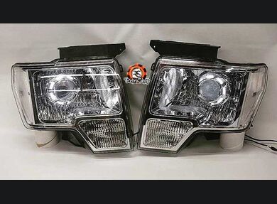 2009-2014 F-150 Clear Headlight Markers (Halogen).
