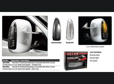 2003-07  Superduty Clear Mirror lights
