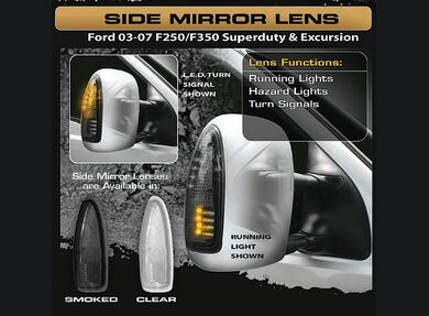 2003-07  Superduty Clear Mirror lights