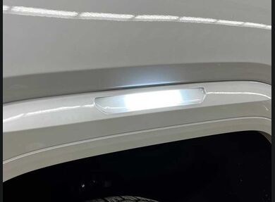 Clear lenses, white housings, white led boards