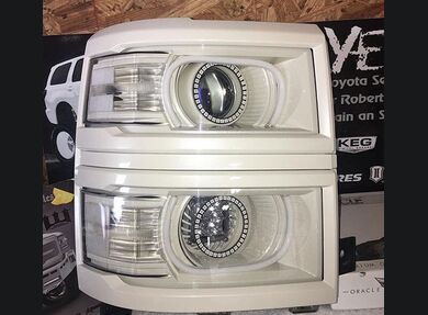 2014-15 Silverado Clear Headlight Markers (Projector)