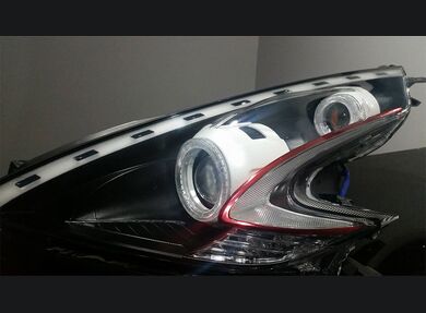 2009+ 370z Clear Headlight Markers