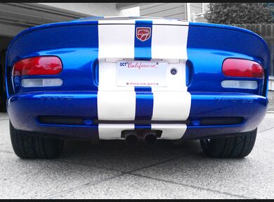 Clear lenses on white housings