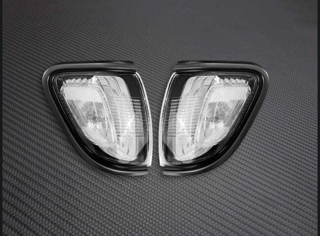Clear lenses, black trim