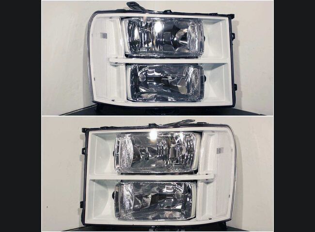 2007-2013 Sierra Clear Headlight Markers