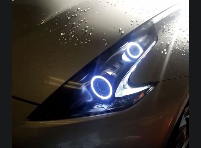 2009+ 370z Clear Headlight Markers